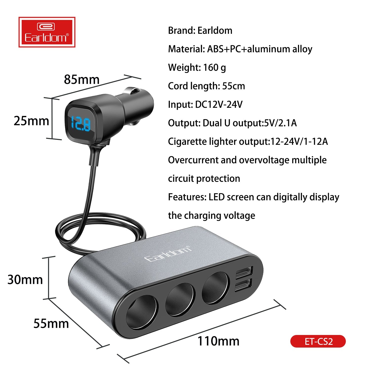 120W 1USB 3socket Car Socket 120W 1USB 3socket Car Socket